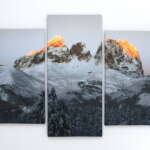 Canvas multi panel Sassolungo Invernale