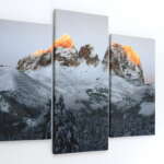 Canvas multi panel Sassolungo Invernale - immagine 2