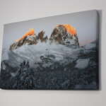 Canvas Standard "Sassolungo Invernale" - immagine 2